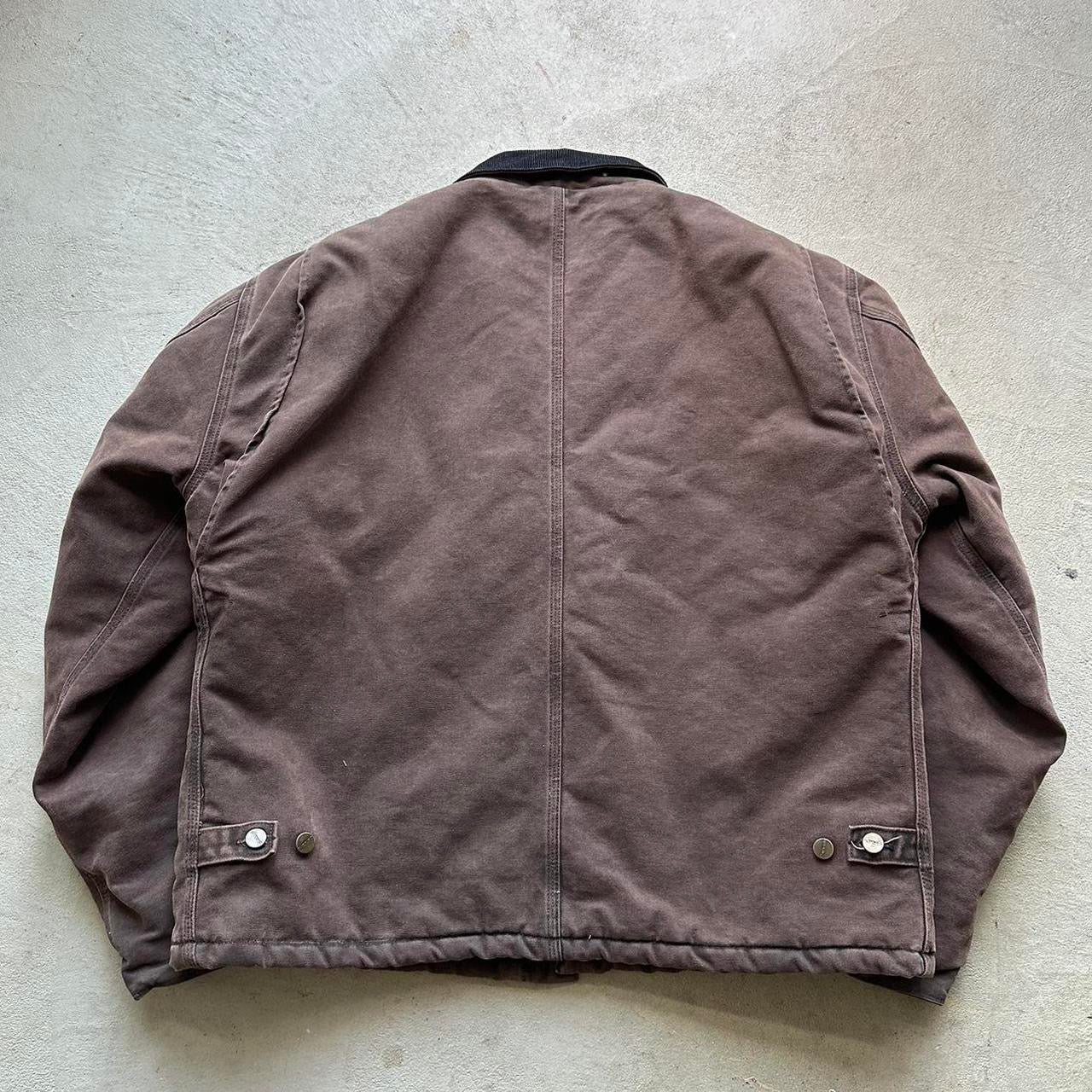 Vintage Carhartt Faded Brown Detroit Style Jacket - XL