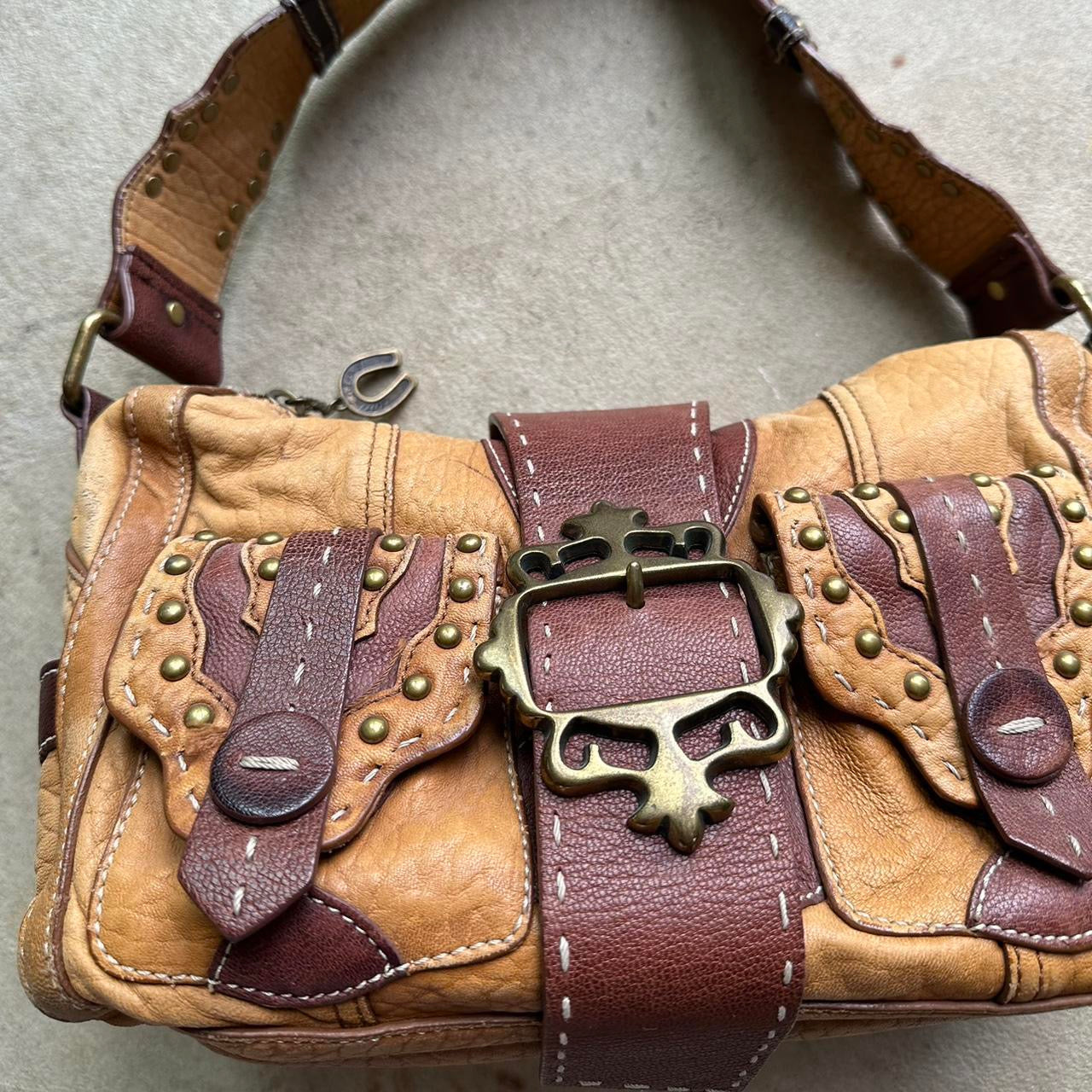 Vintage Y2K Betsey Johnson Leather Hobo
Shoulder Bag