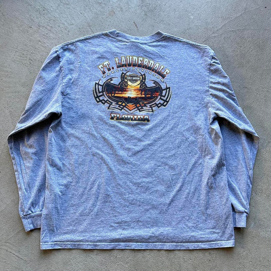 Vintage Harley Davidson Grey Long Sleeve Shirt