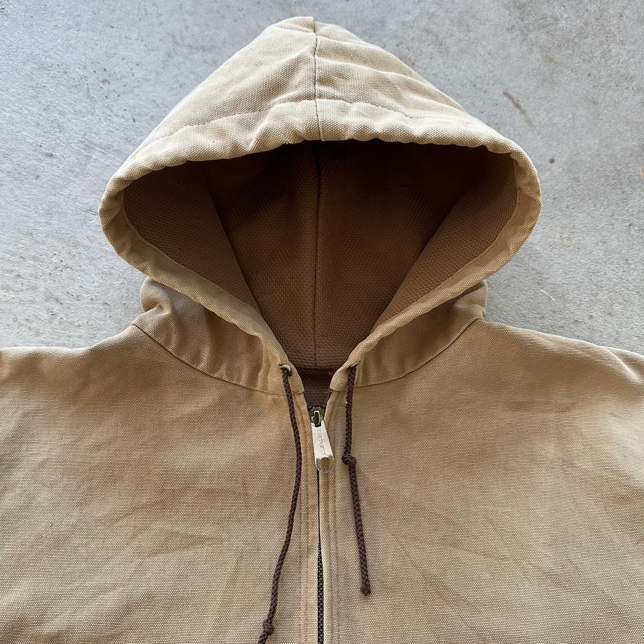 Vintage Carhartt Faded Tan Hooded Jacket - XL