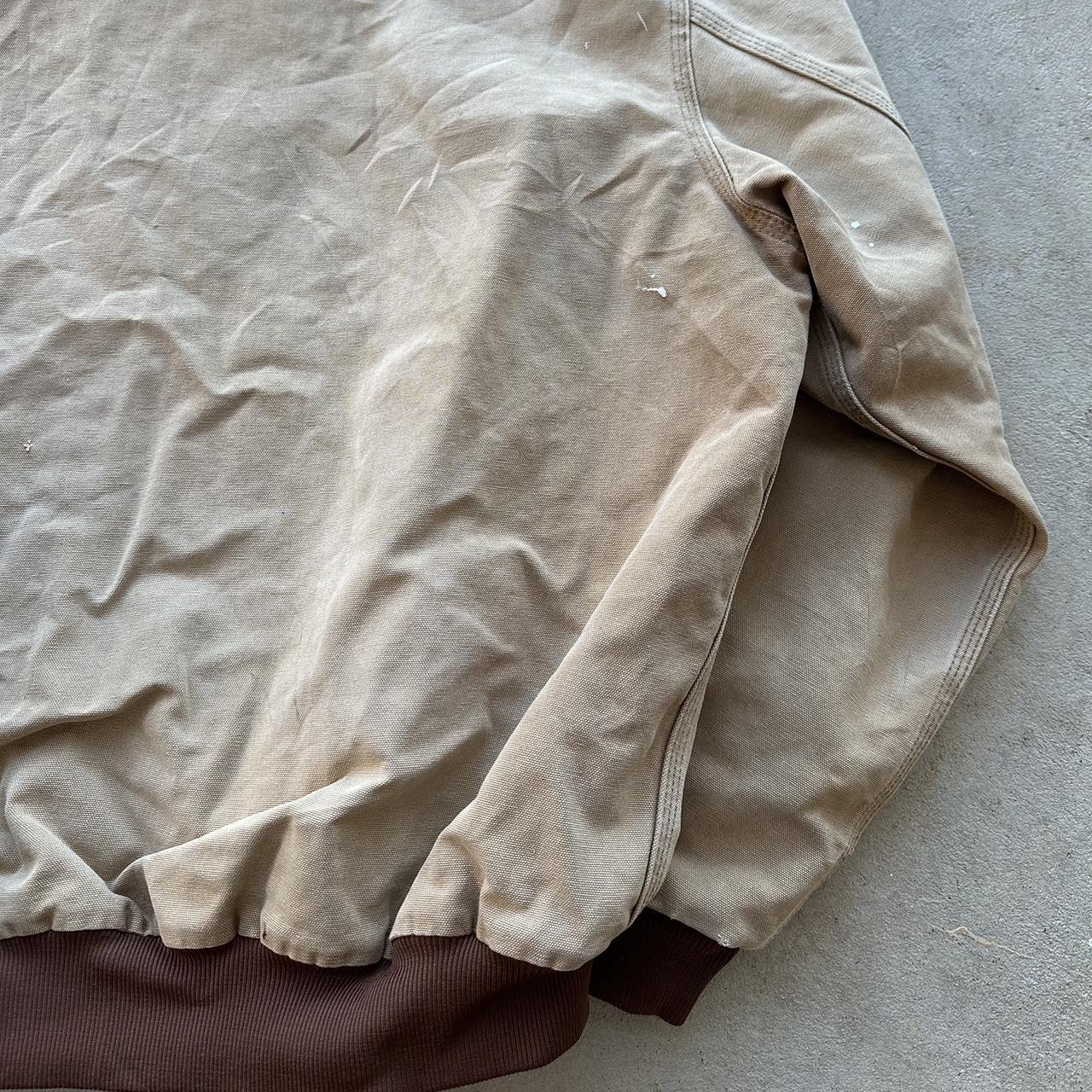 Vintage Carhartt Faded Tan Hooded Jacket - XL