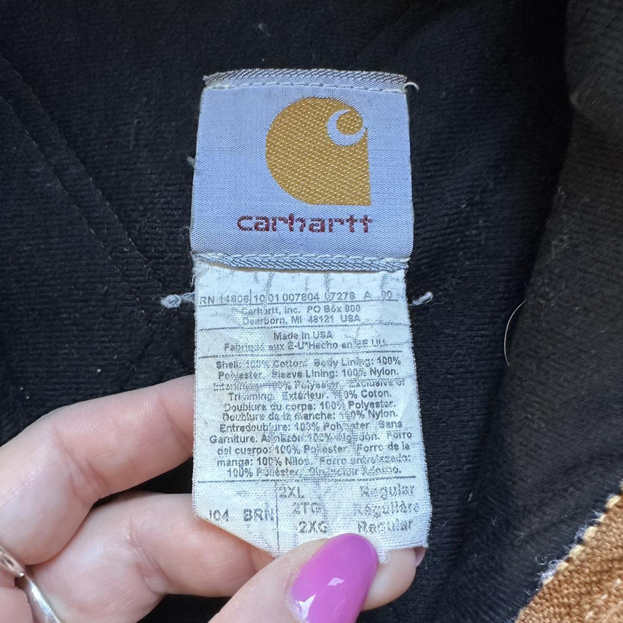 Vintage Carhartt Faded Tan Hooded Jacket - BOXY XXL