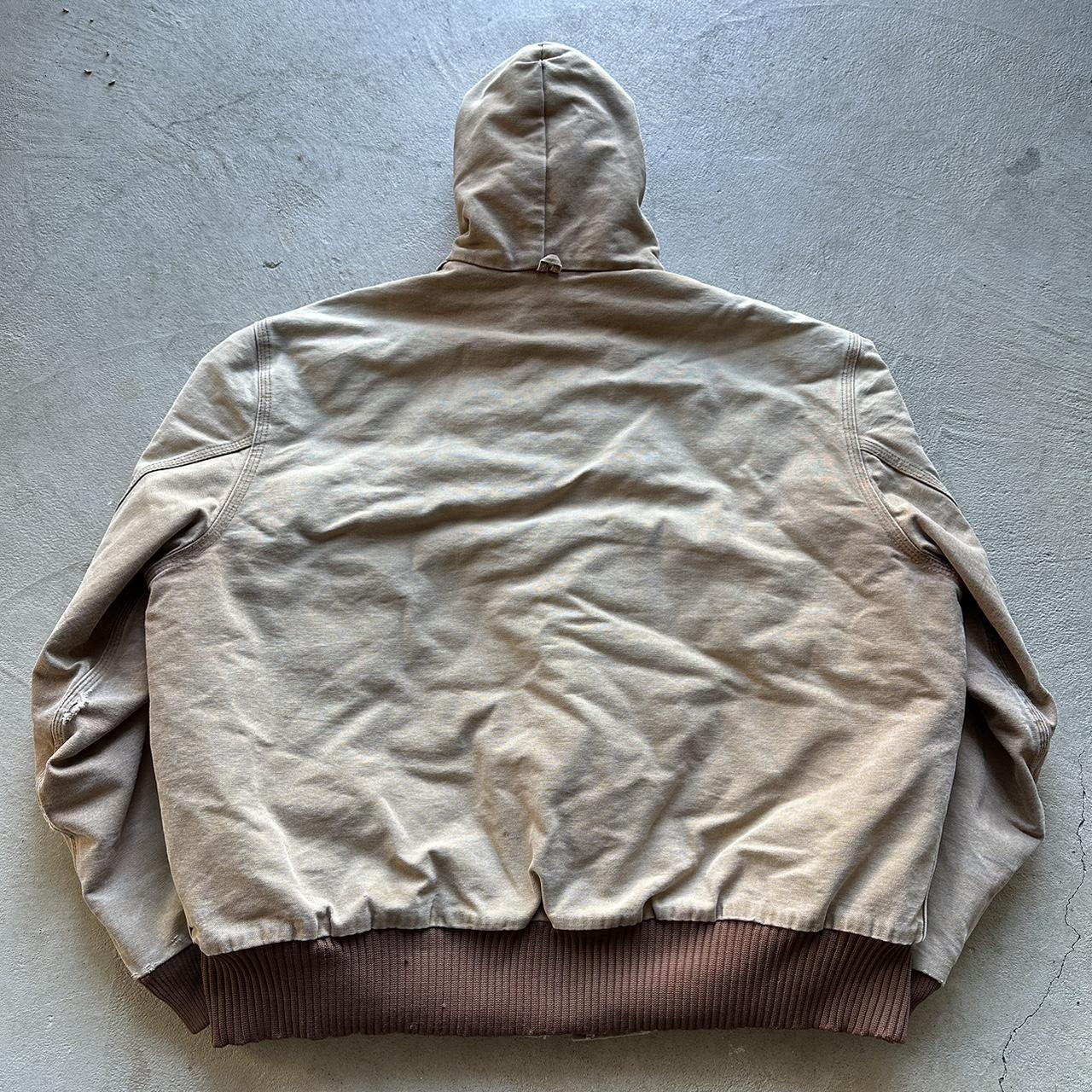 Vintage Carhartt Faded Tan Hooded Jacket - BOXY XXL