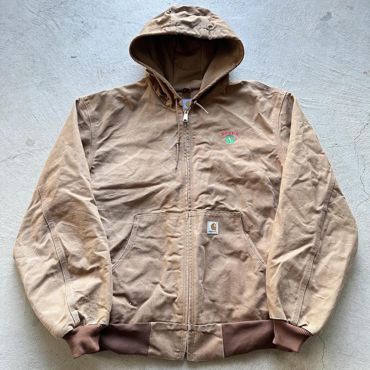 Vintage Carhartt Tan Hooded Jacket - XL