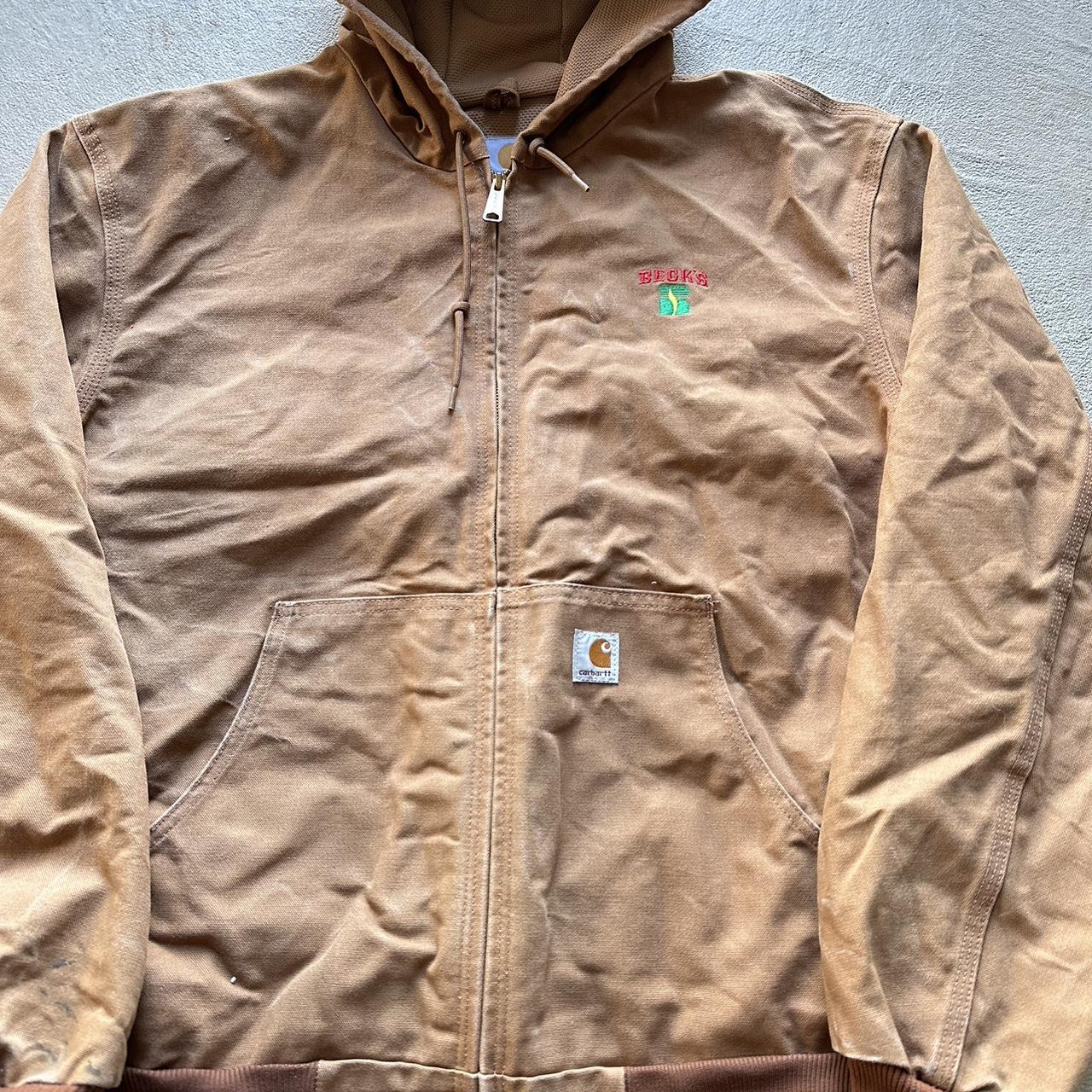 Vintage Carhartt Tan Hooded Jacket - XL