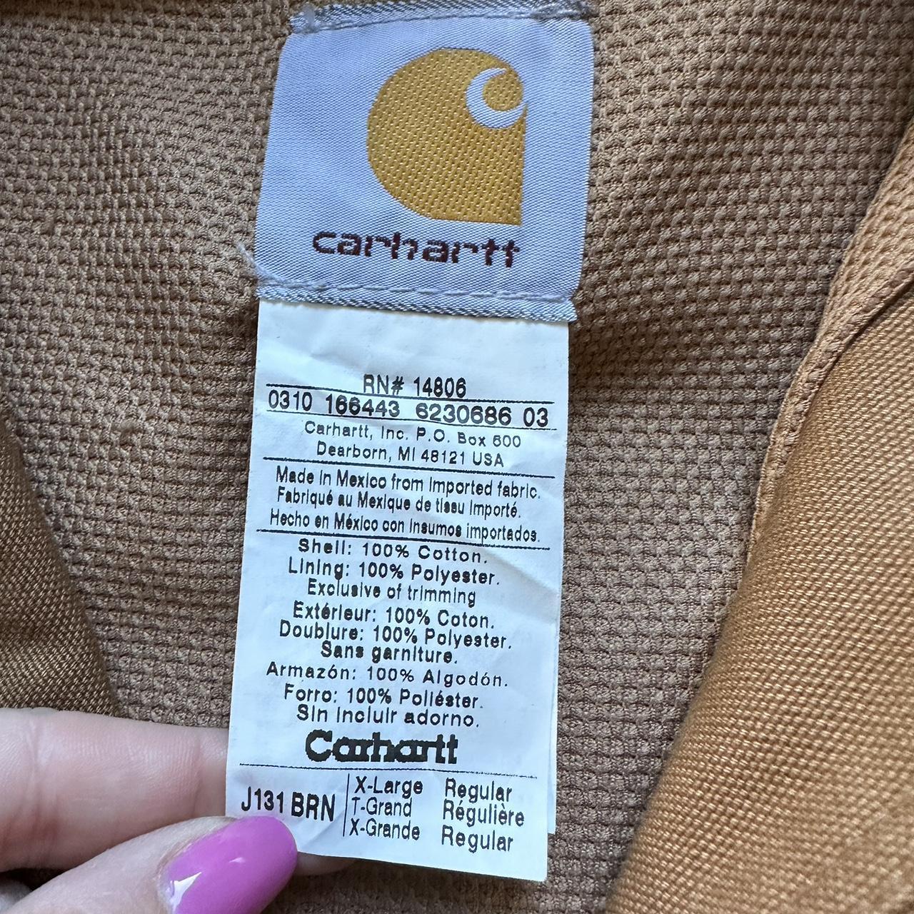 Vintage Carhartt Tan Hooded Jacket - XL