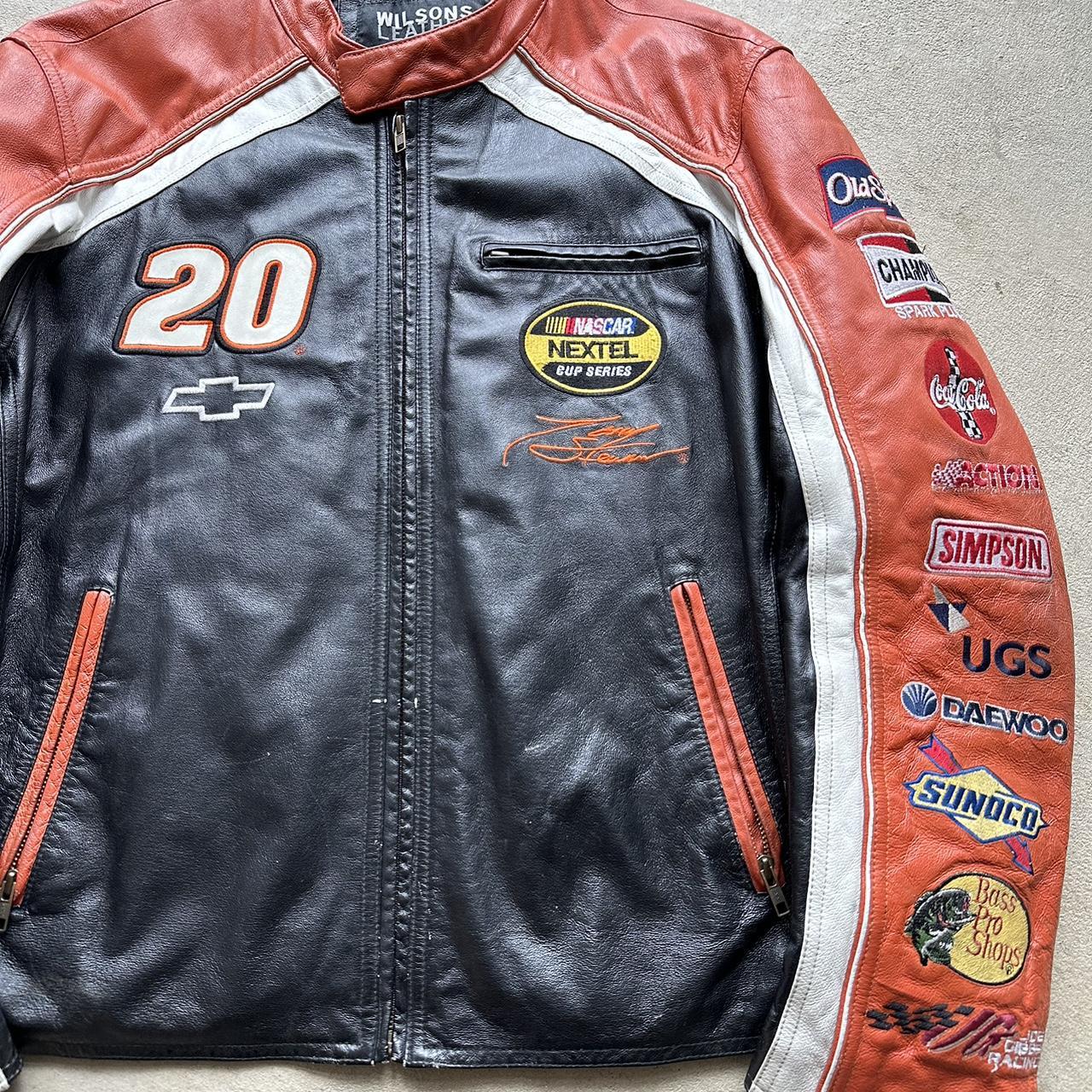 Vintage Y2K Wilson’s Leather NASCAR Home Depot Jacket - XL