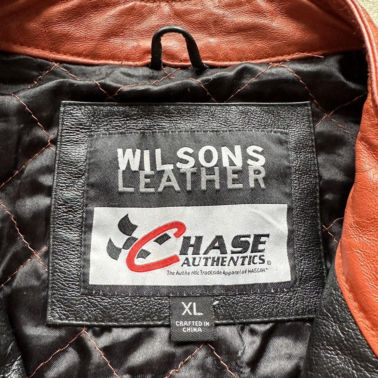 Vintage Y2K Wilson’s Leather NASCAR Home Depot Jacket - XL