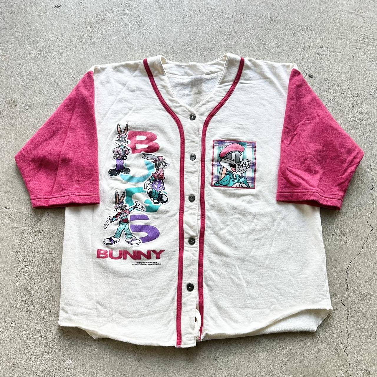 Vintage ‘94 Bugs Bunny Baseball Button Up Shirt - L