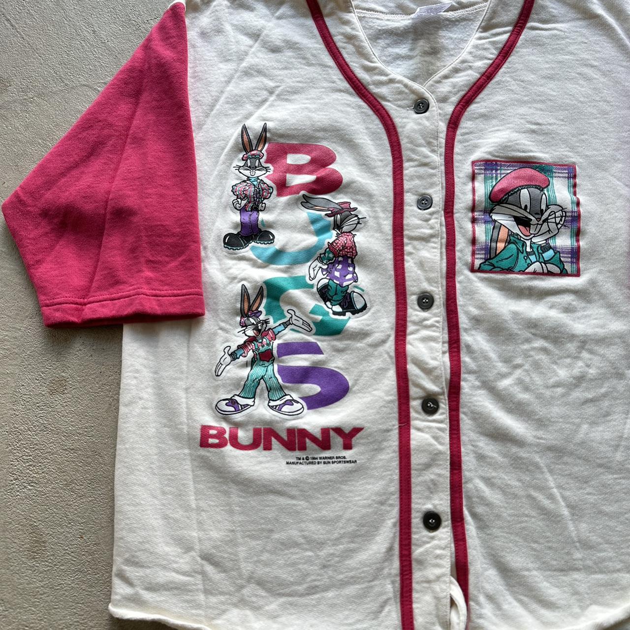 Vintage ‘94 Bugs Bunny Baseball Button Up Shirt - L