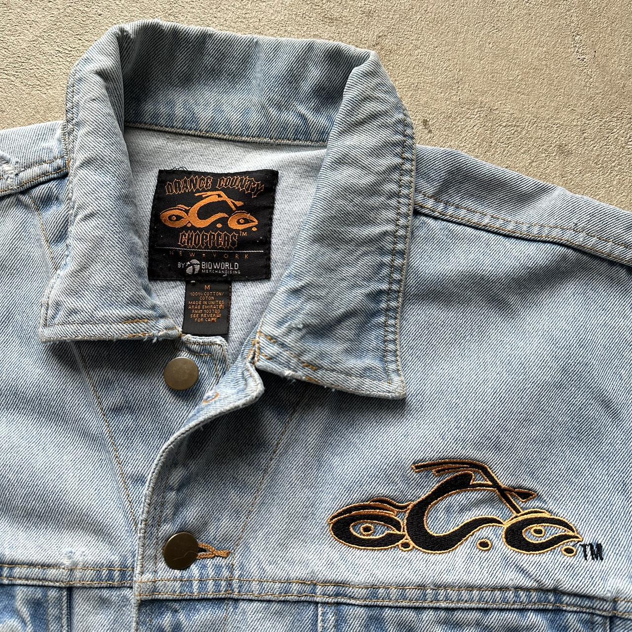 Vintage Orange County Choppers Embroidered Denim Jacket - M