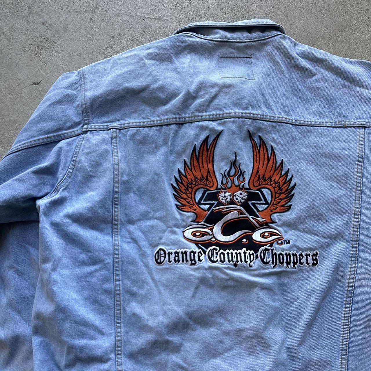 Vintage Orange County Choppers Embroidered Denim Jacket - XXL