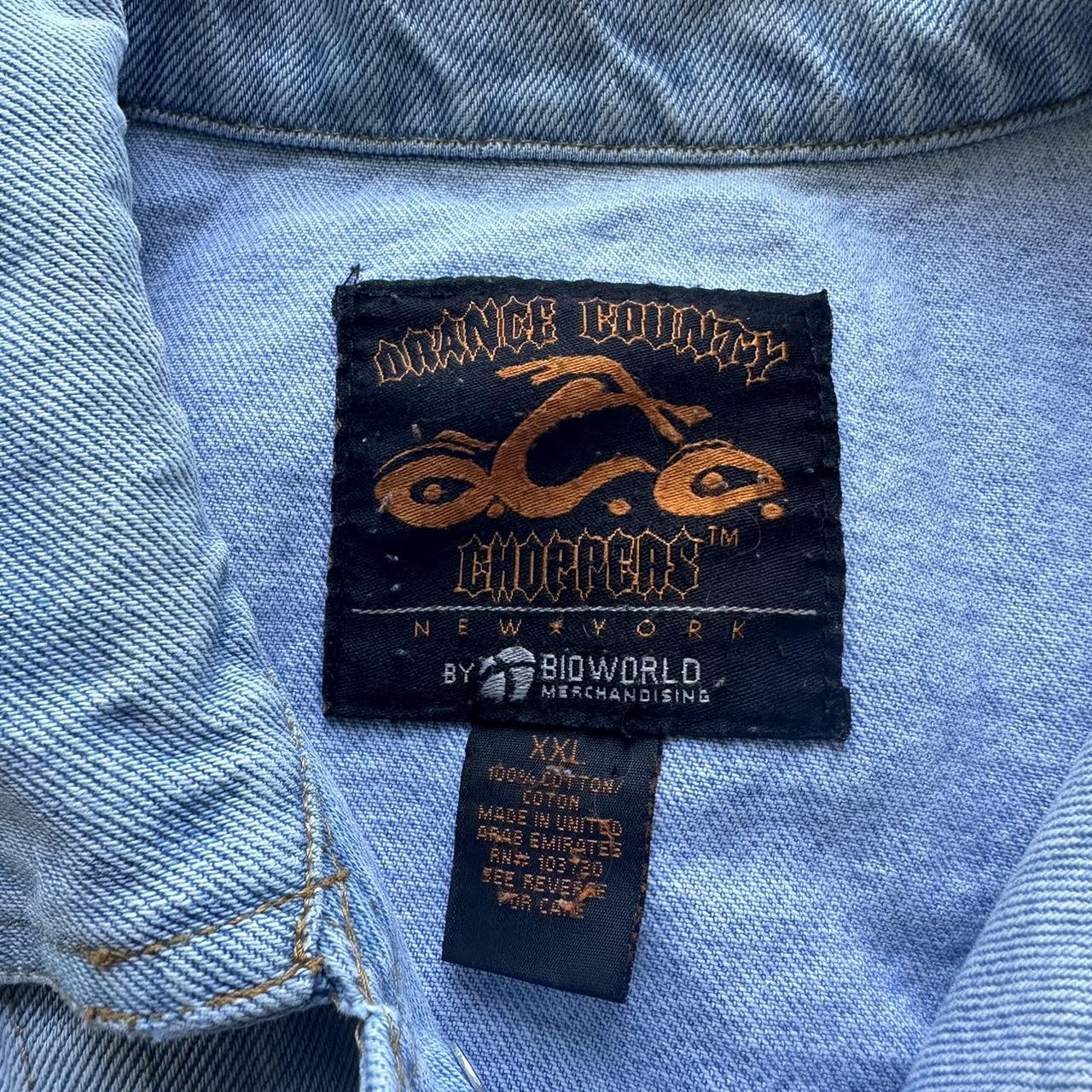 Vintage Orange County Choppers Embroidered Denim Jacket - XXL