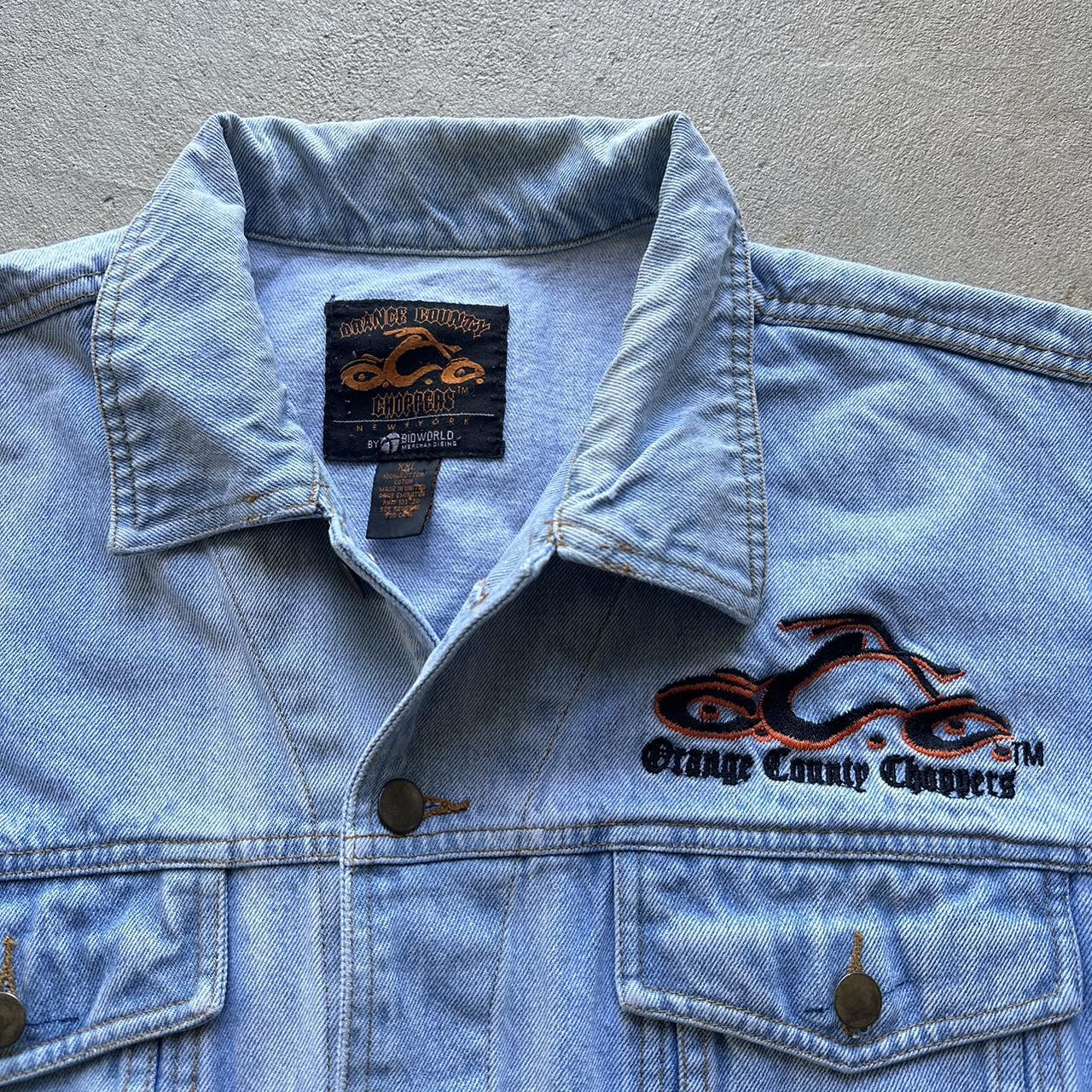 Vintage Orange County Choppers Embroidered Denim Jacket - XXL