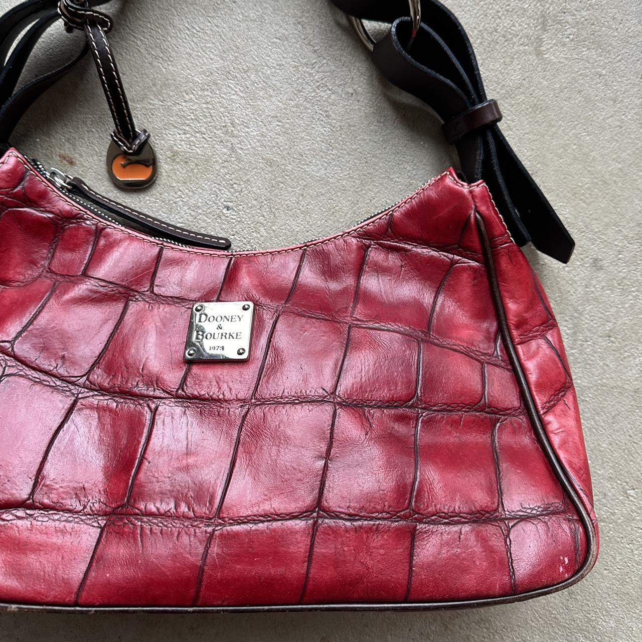 Vintage Y2K Dooney & Bourke Red Leather Shoulder Bag