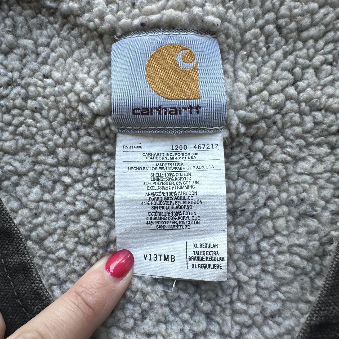 Vintage Carhartt Brown Sherpa Vest - XL