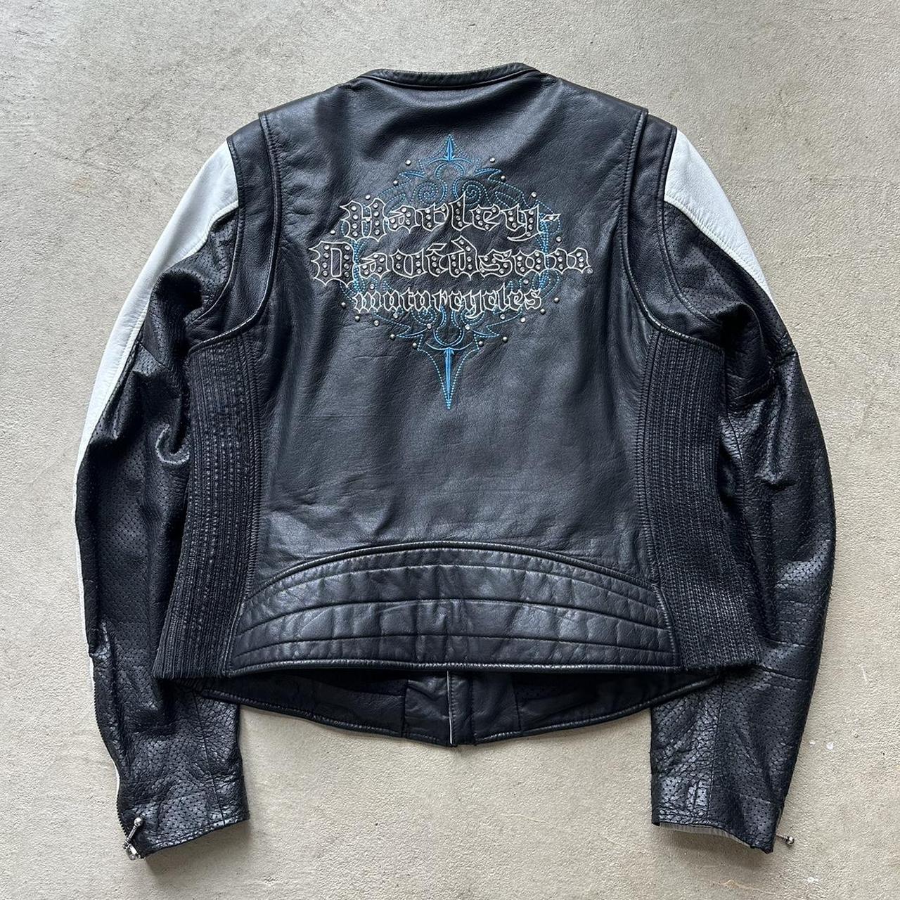 Vintage Harley Davidson Leather Biker Jacket