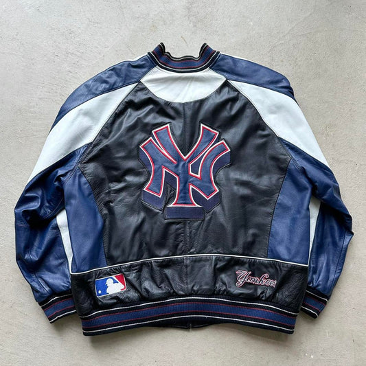 Vintage ‘99 New York Yankees 25th Championship Leather Jacket