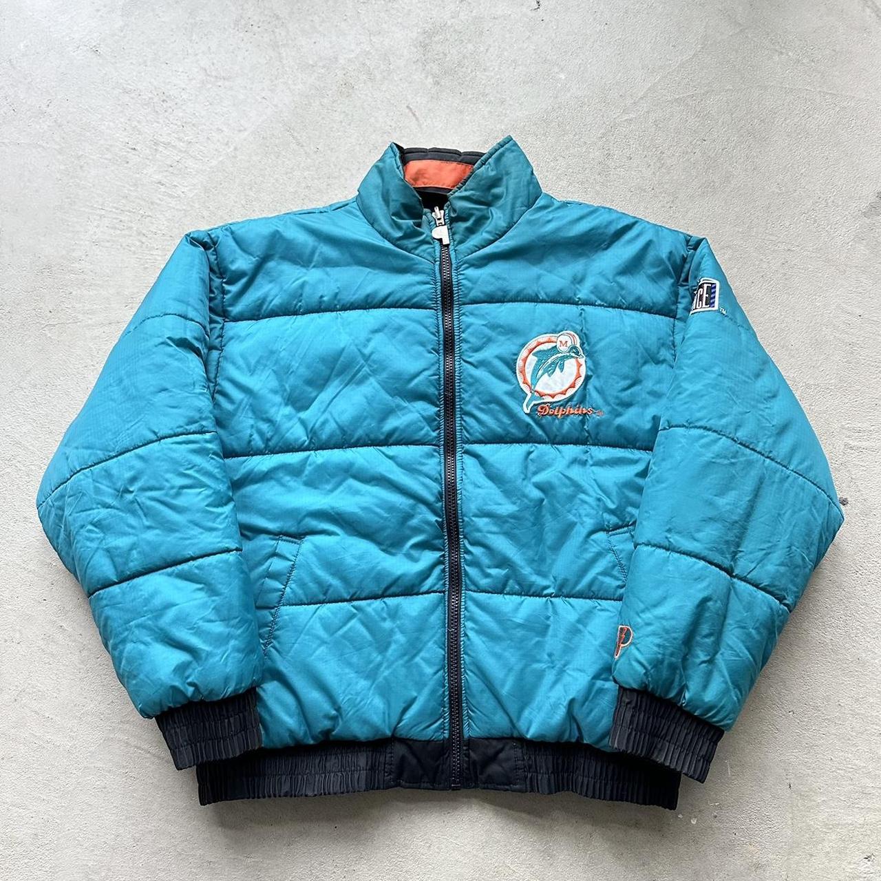 Vintage Miami Dolphins Reversible Puffer Jacket