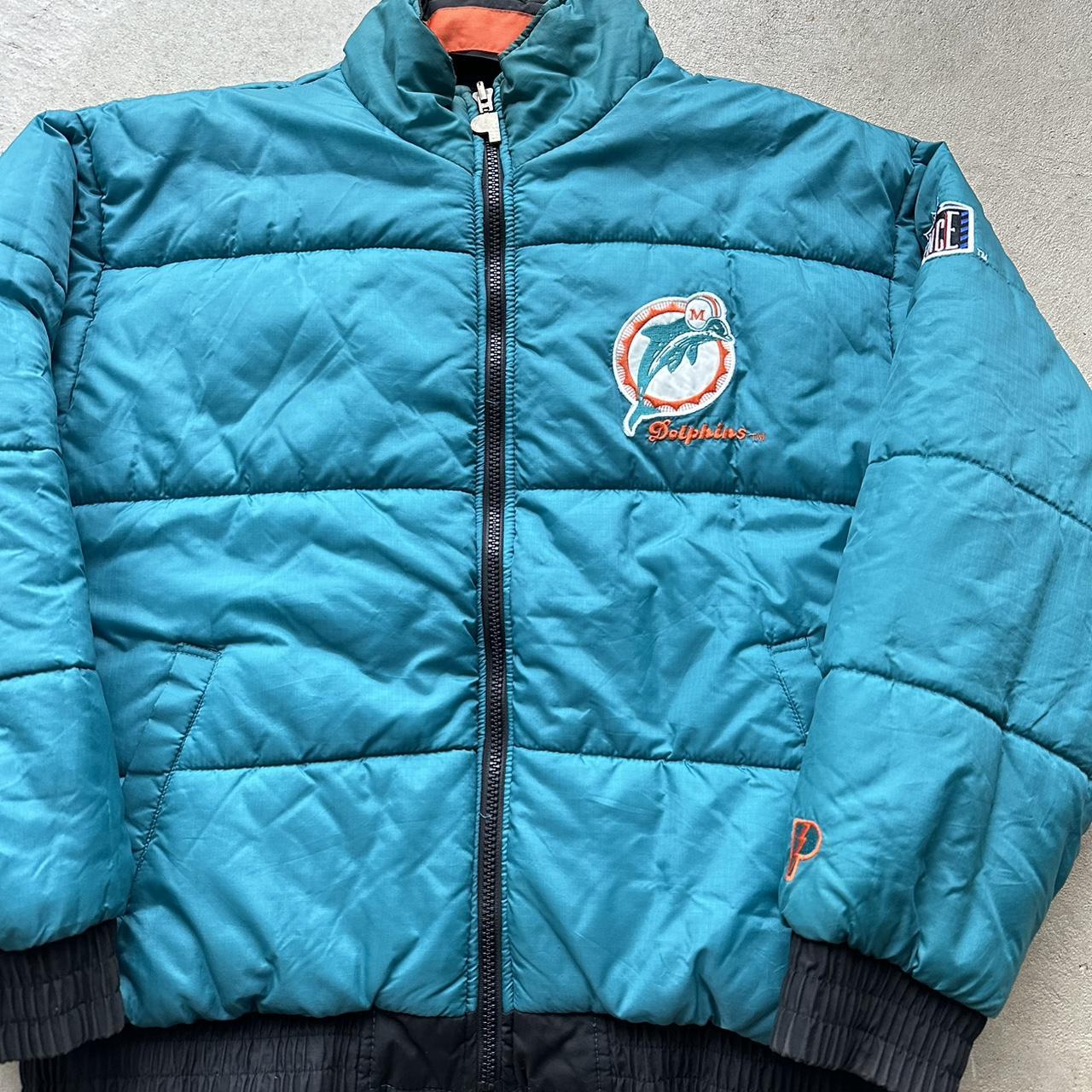 Vintage Miami Dolphins Reversible Puffer Jacket