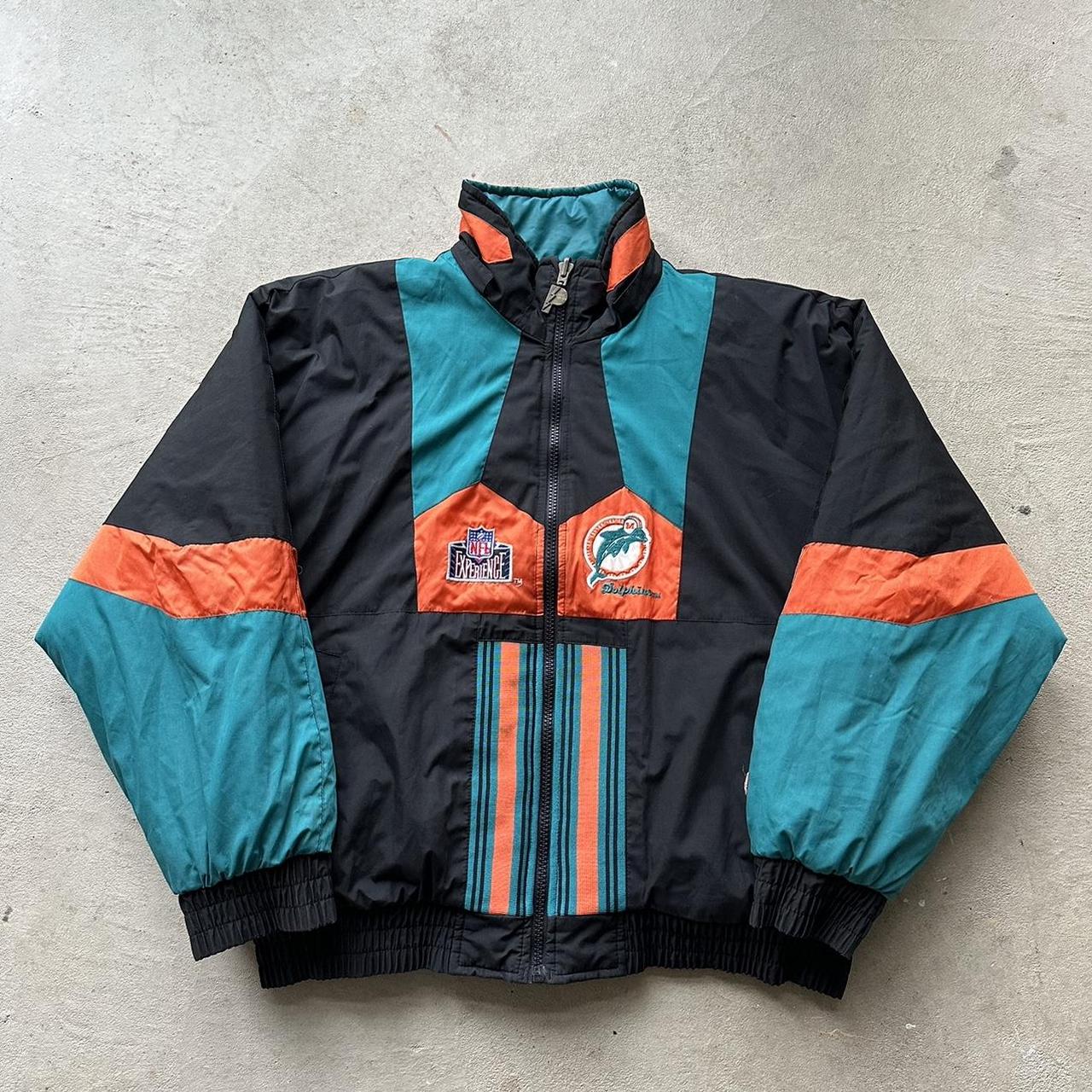 Vintage Miami Dolphins Reversible Puffer Jacket