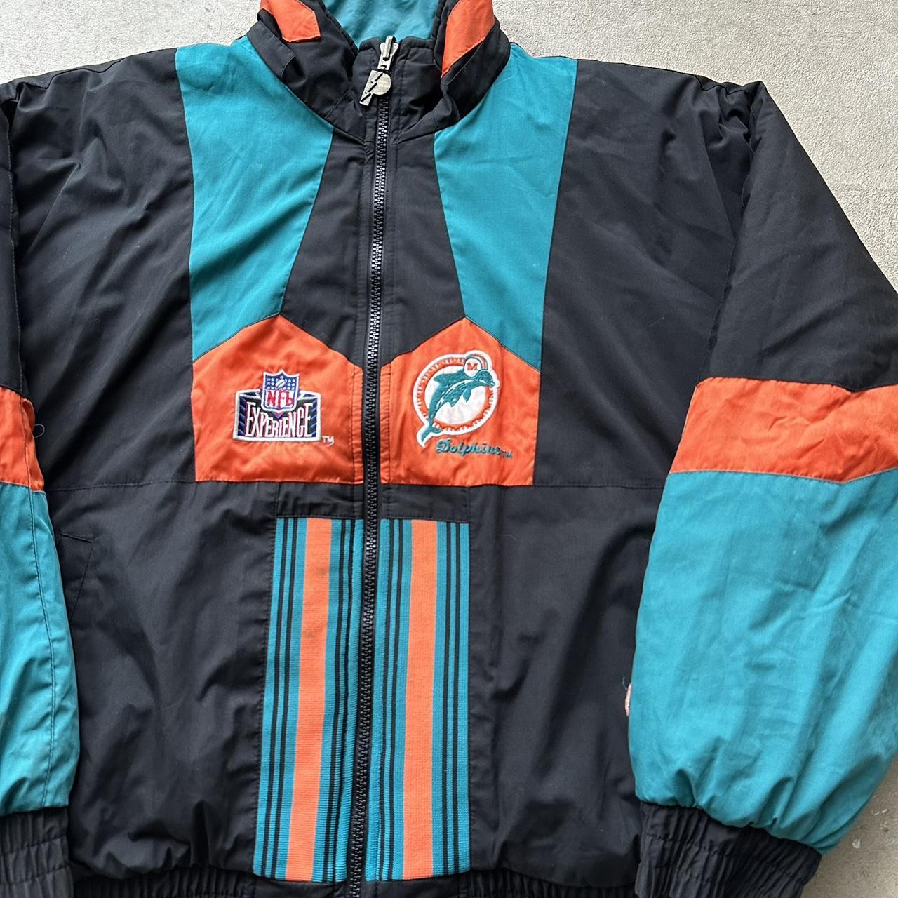 Vintage Miami Dolphins Reversible Puffer Jacket