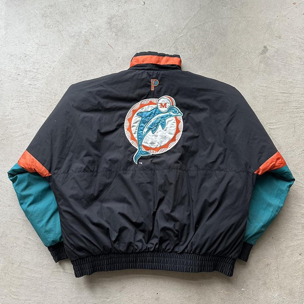 Vintage Miami Dolphins Reversible Puffer Jacket