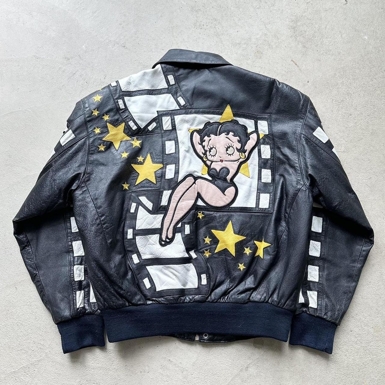 Rare Vintage ‘97 Betty Boop Leather Bomber Jacket