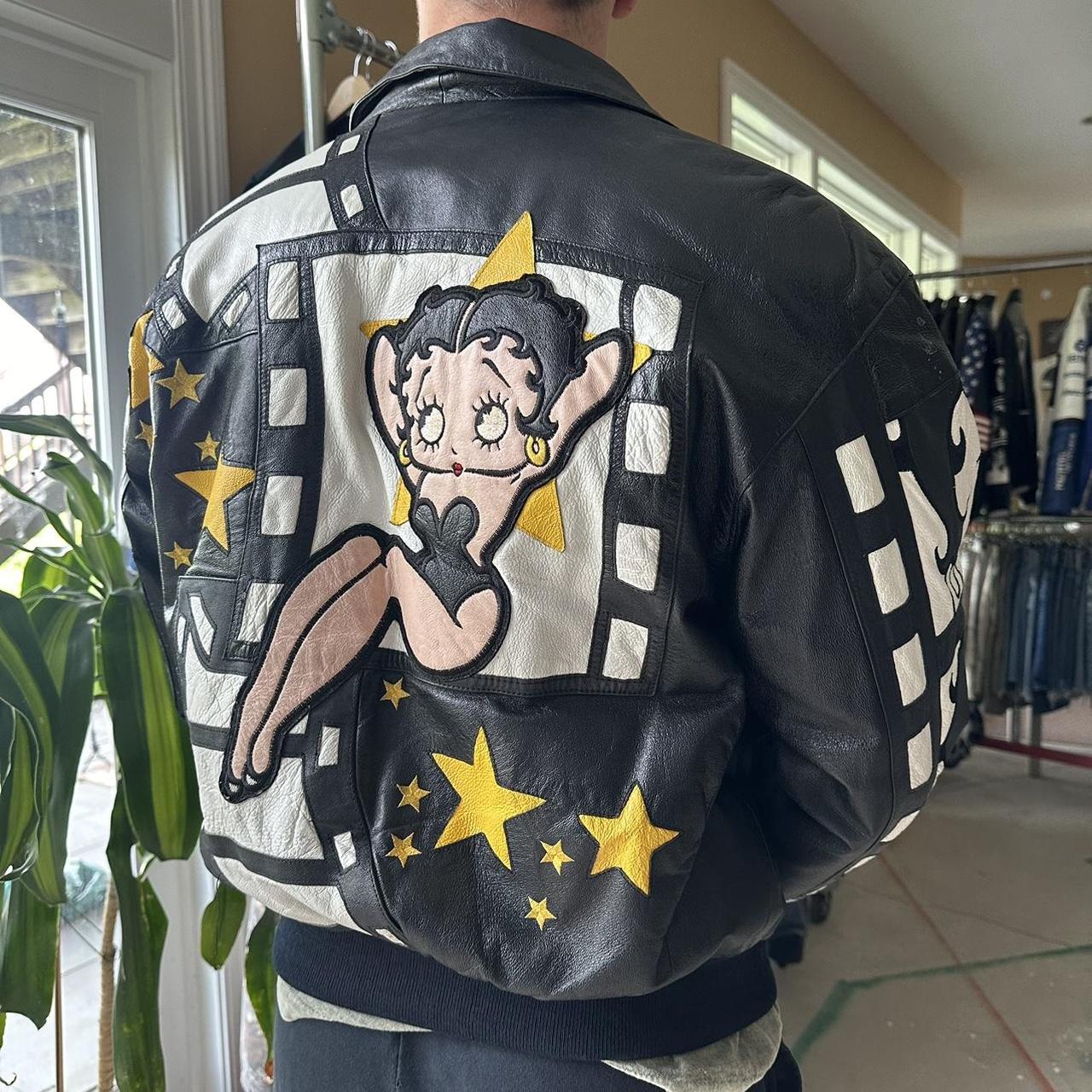 Rare Vintage ‘97 Betty Boop Leather Bomber Jacket