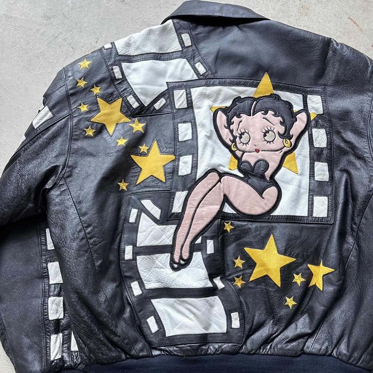 Rare Vintage ‘97 Betty Boop Leather Bomber Jacket