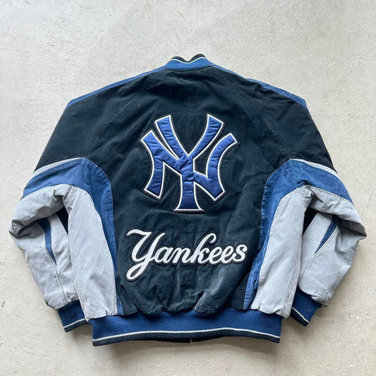 Vintage New York Yankees Suede Jacket - M