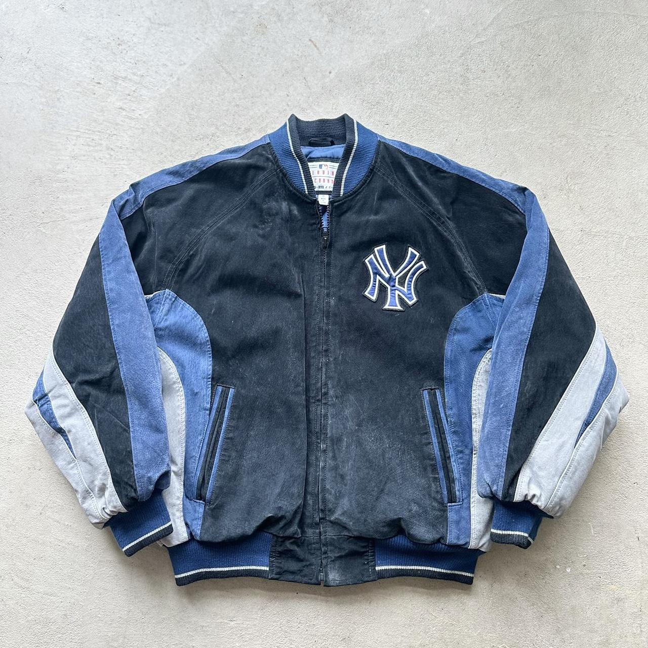 Vintage New York Yankees Suede Jacket - M