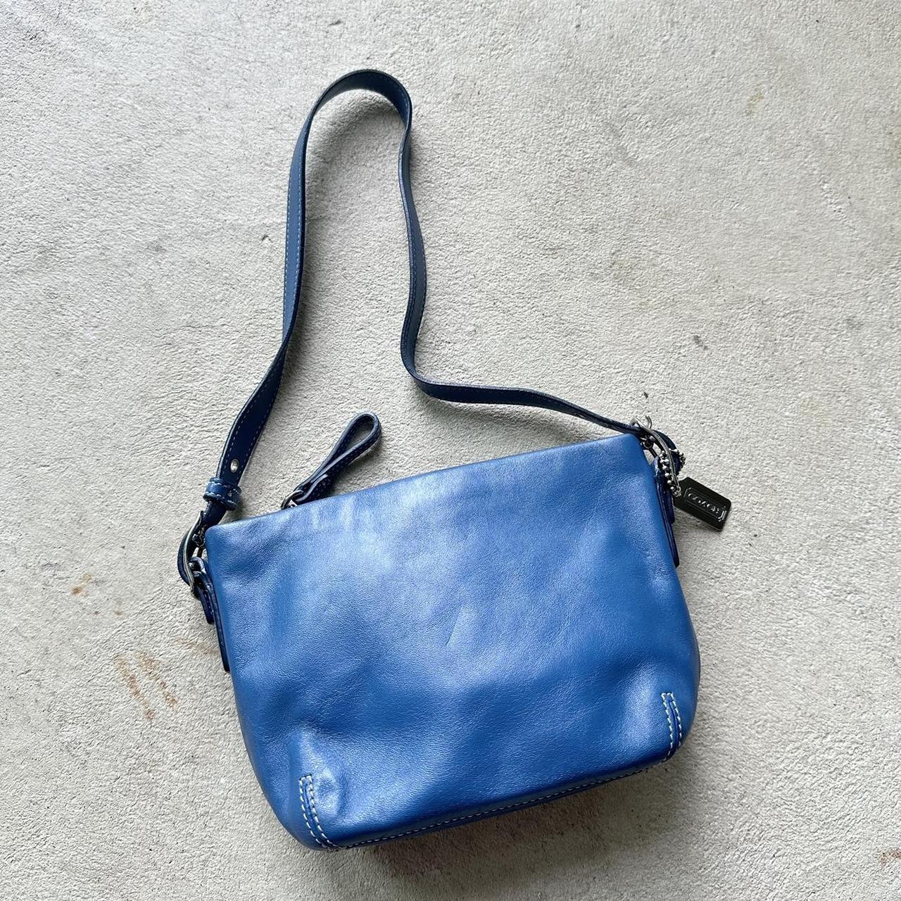 Vintage Y2K Coach Blue Mini Shoulder Bag