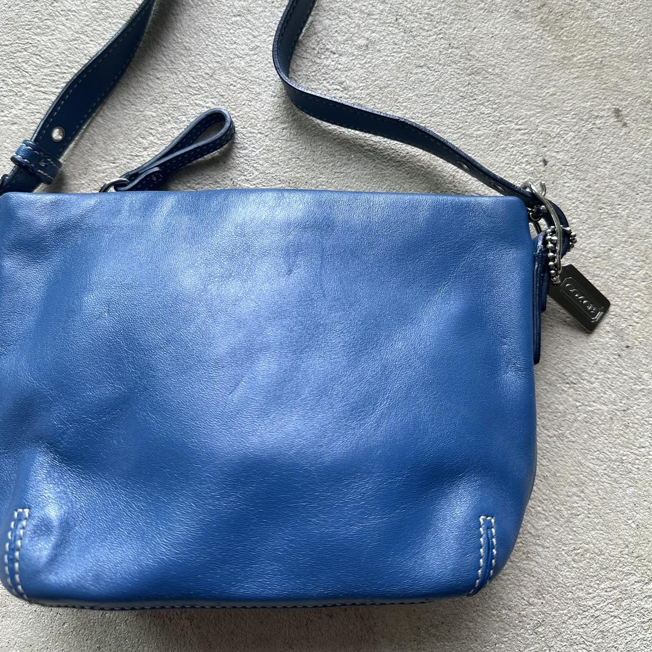 Vintage Y2K Coach Blue Mini Shoulder Bag