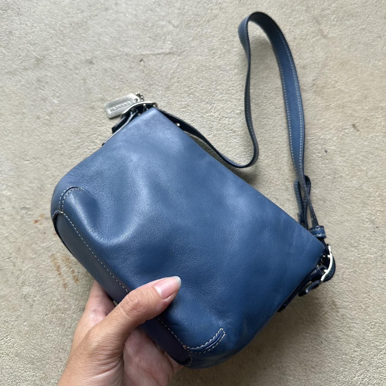 Vintage Y2K Coach Blue Mini Shoulder Bag