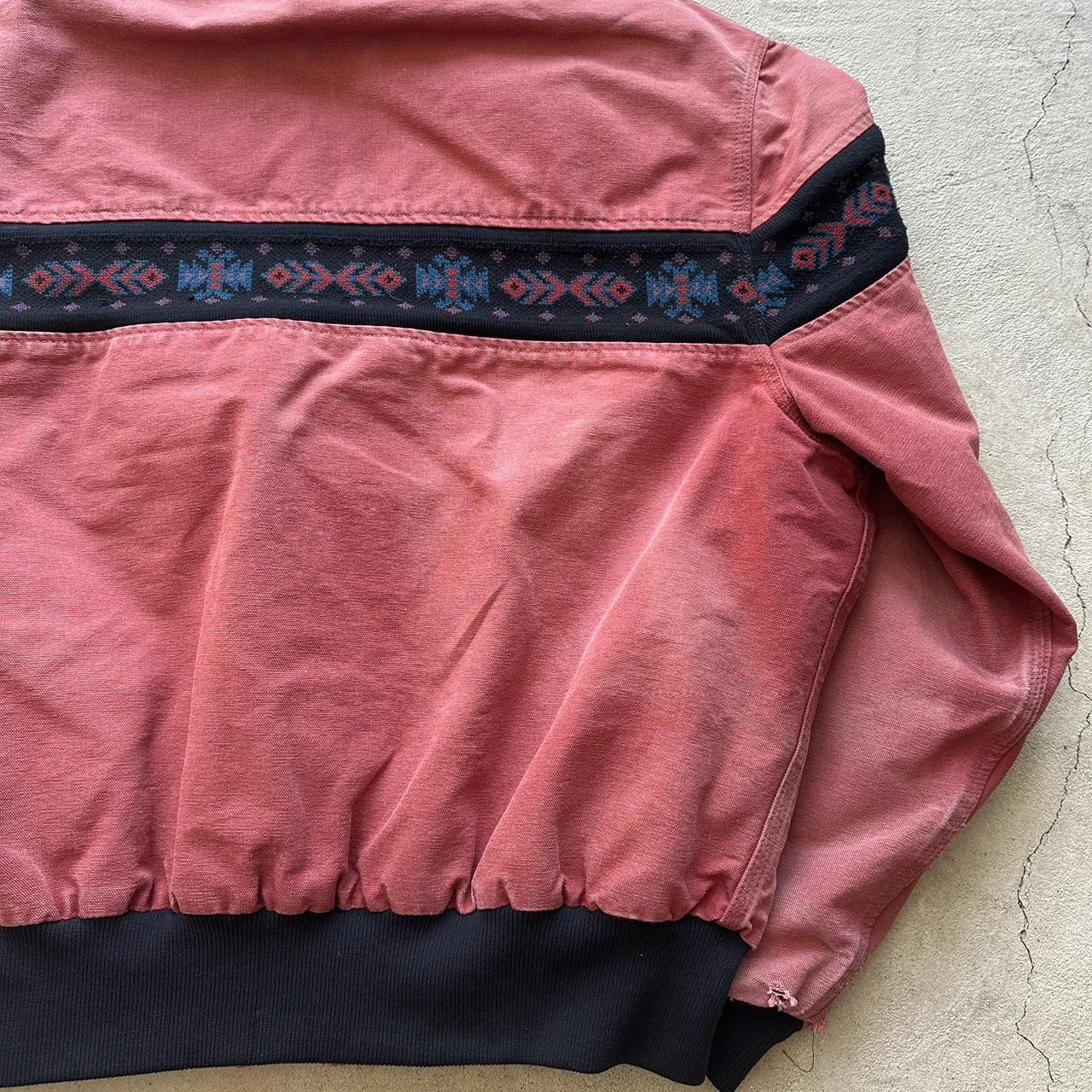 Vintage Carhartt Faded Red Aztec Santa Fe Jacket - XL