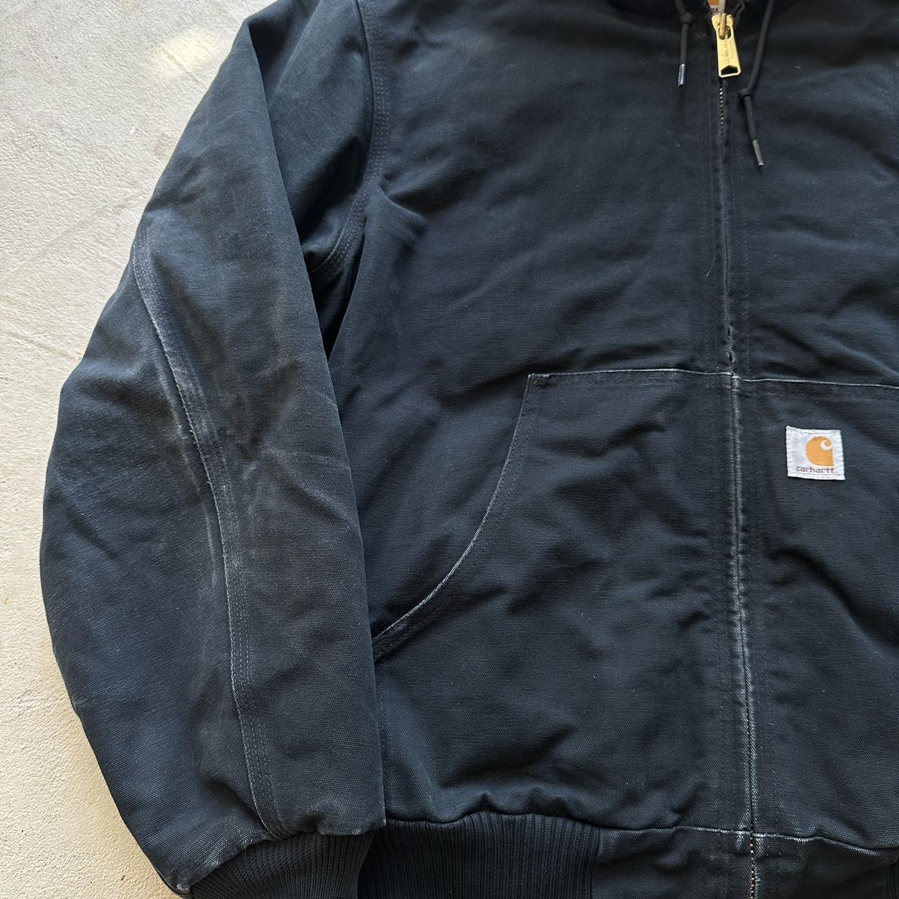 Vintage Carhartt Black Hooded Jacket - L