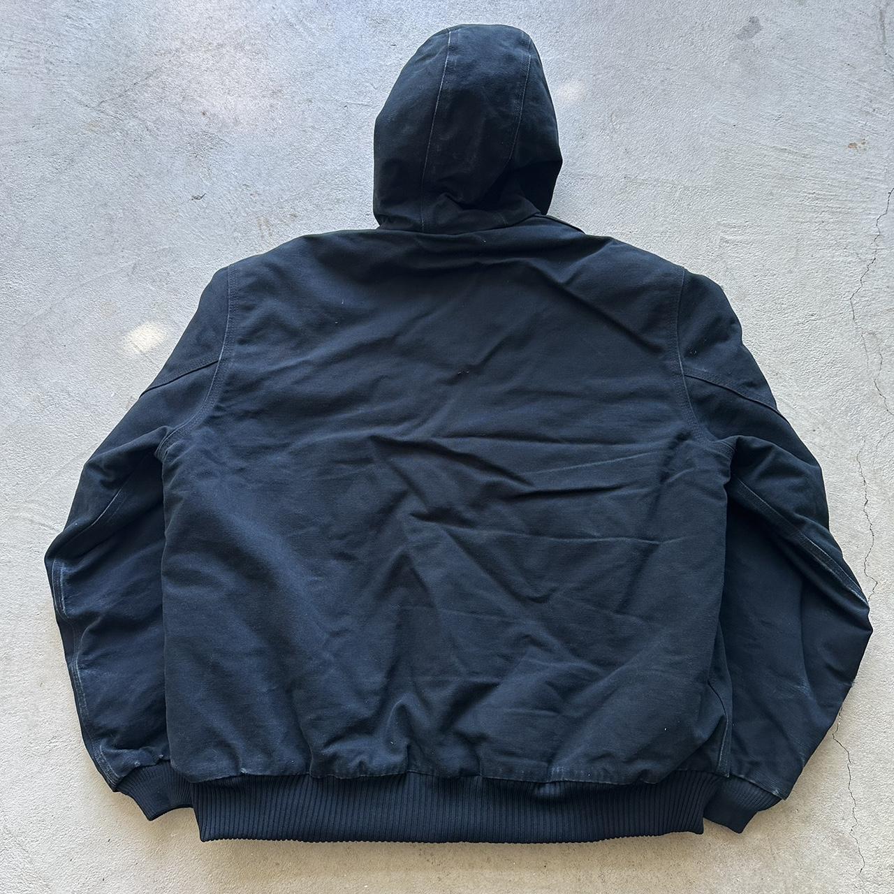 Vintage Carhartt Black Hooded Jacket - L