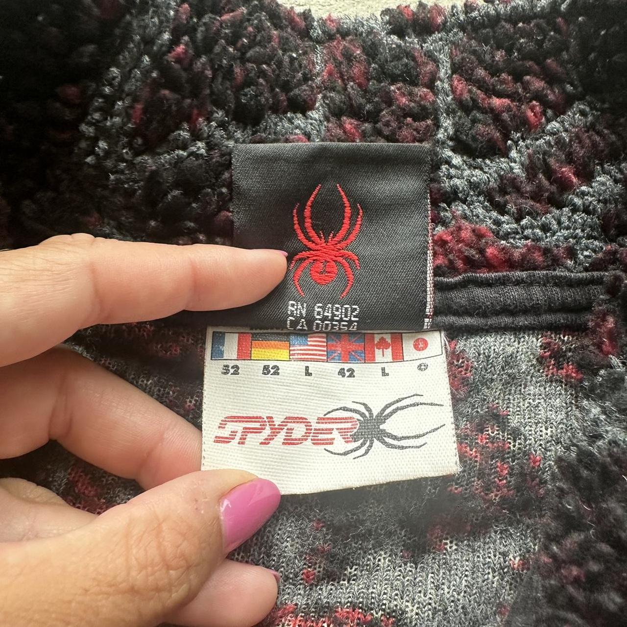 Vintage Y2K Red Spyder Fleece Vest - l