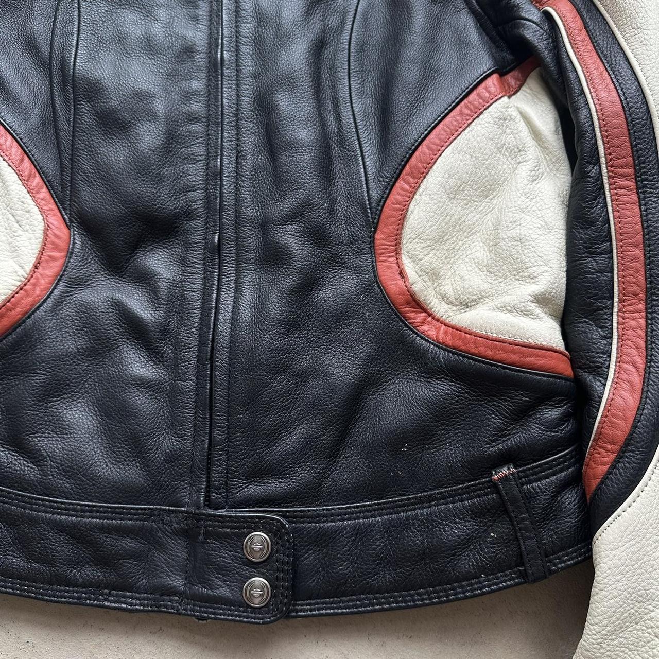 Vintage Harley Davidson Leather Motorcycle Jacket - M