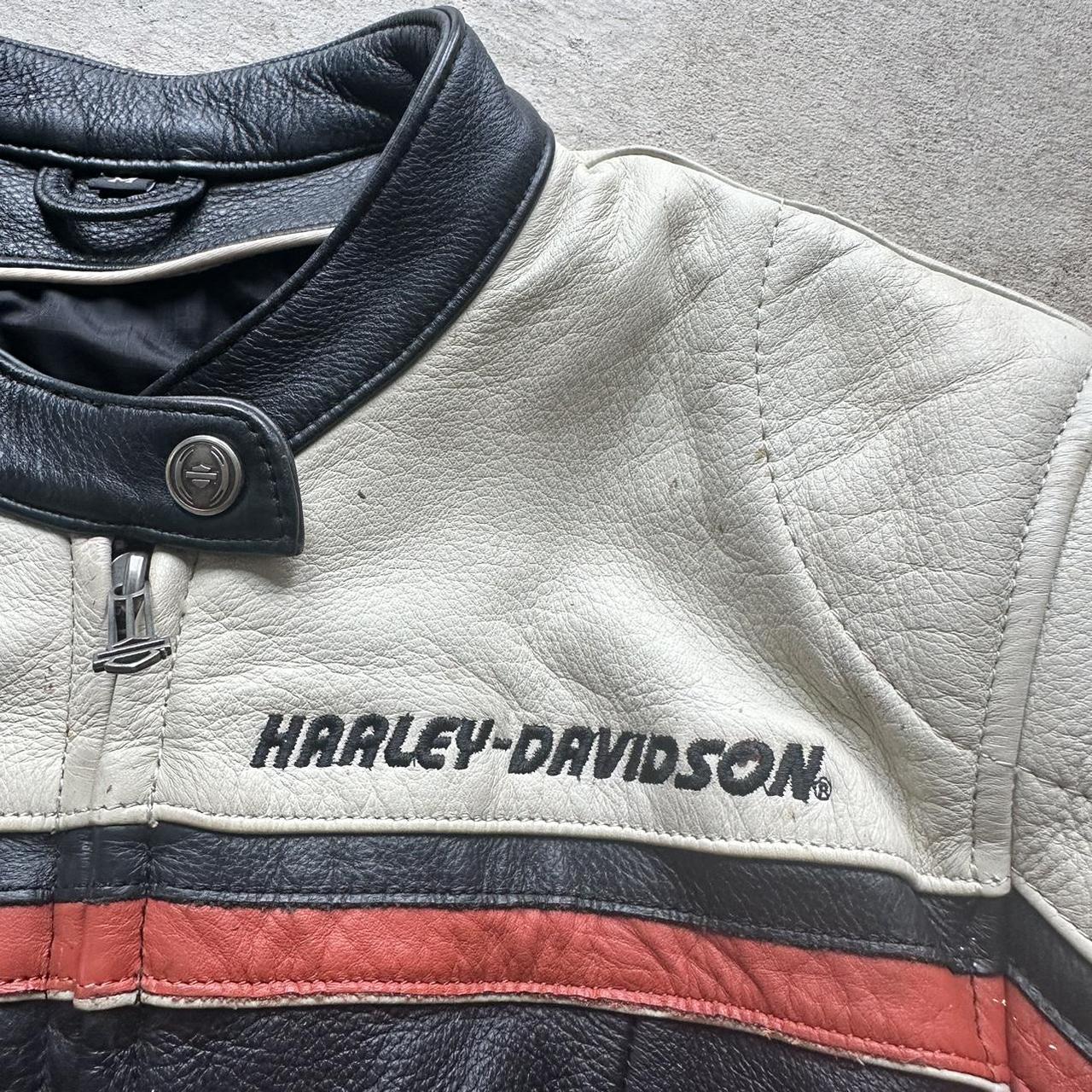 Vintage Harley Davidson Leather Motorcycle Jacket - M