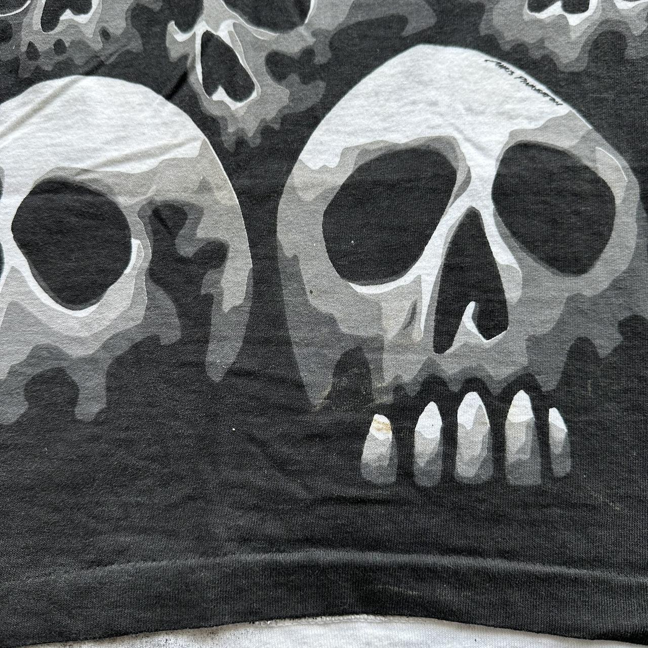 Vintage 90’s Liquid Blue Skull T-Shirt - L