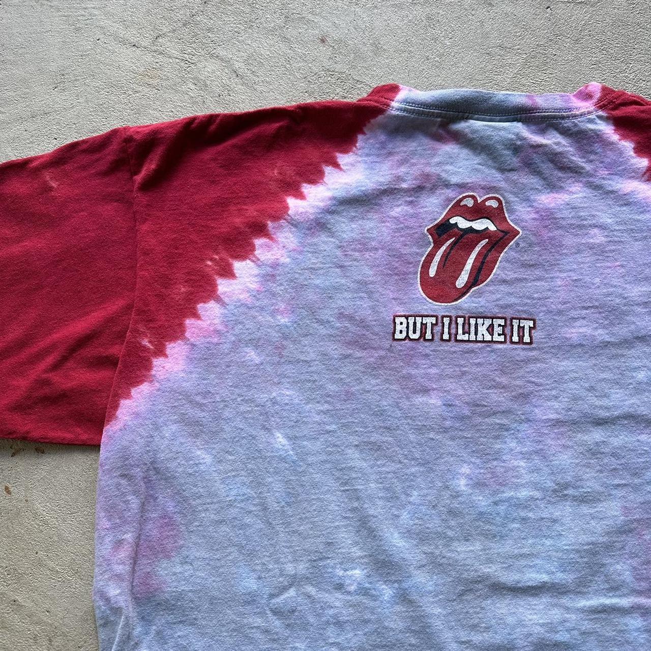 Vintage Liquid Blue Rolling Stones Tie-Dye T-Shirt - XL