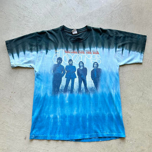 Vintage Liquid Blue The Doors Tie-Dyed T-Shirt - L