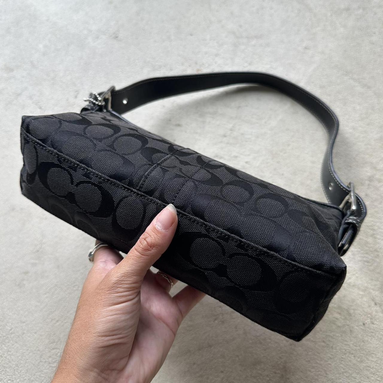 Vintage Y2K Coach Black Baguette Shoulder Bag