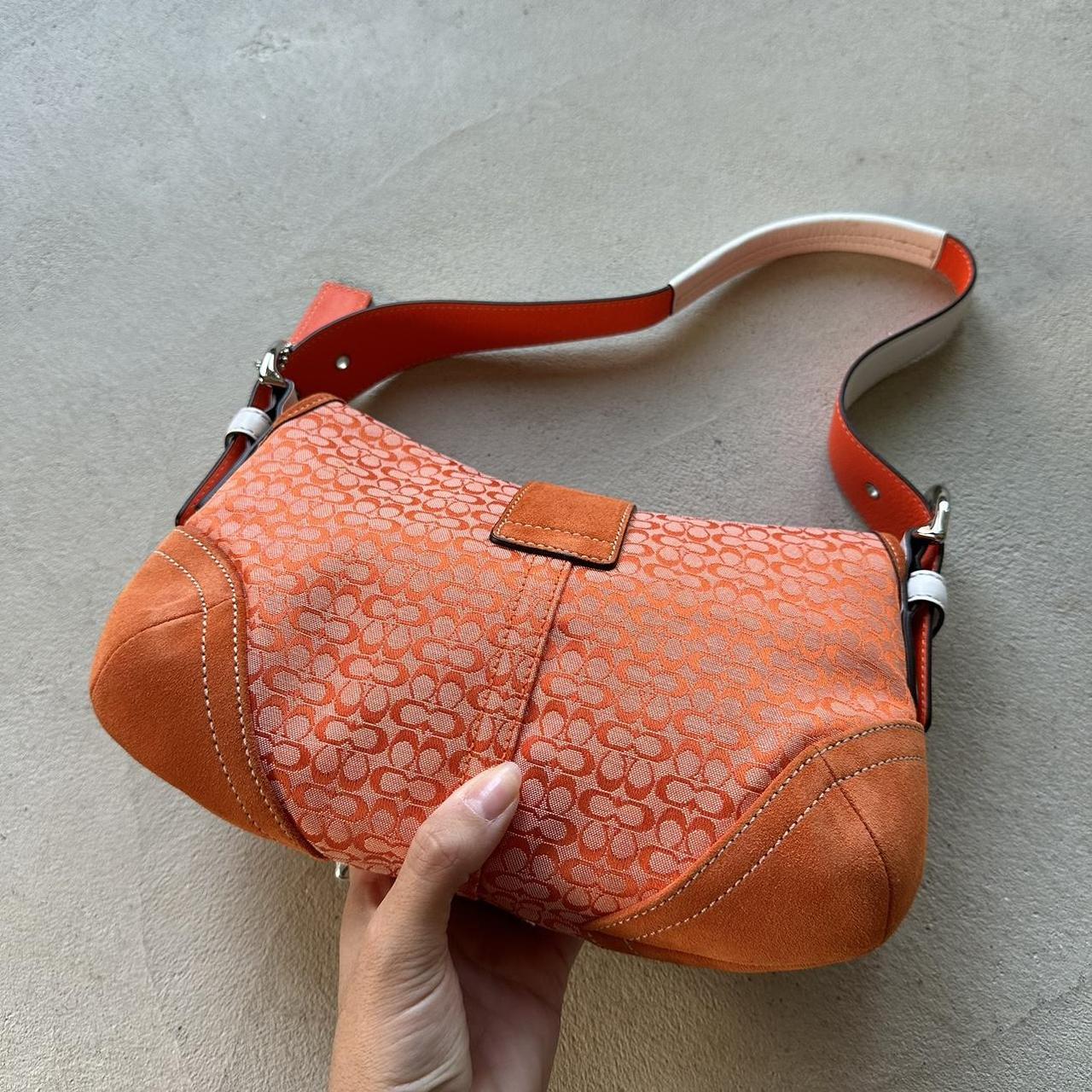 Vintage Y2K Coach Orange Mini Soho Shoulder Bag