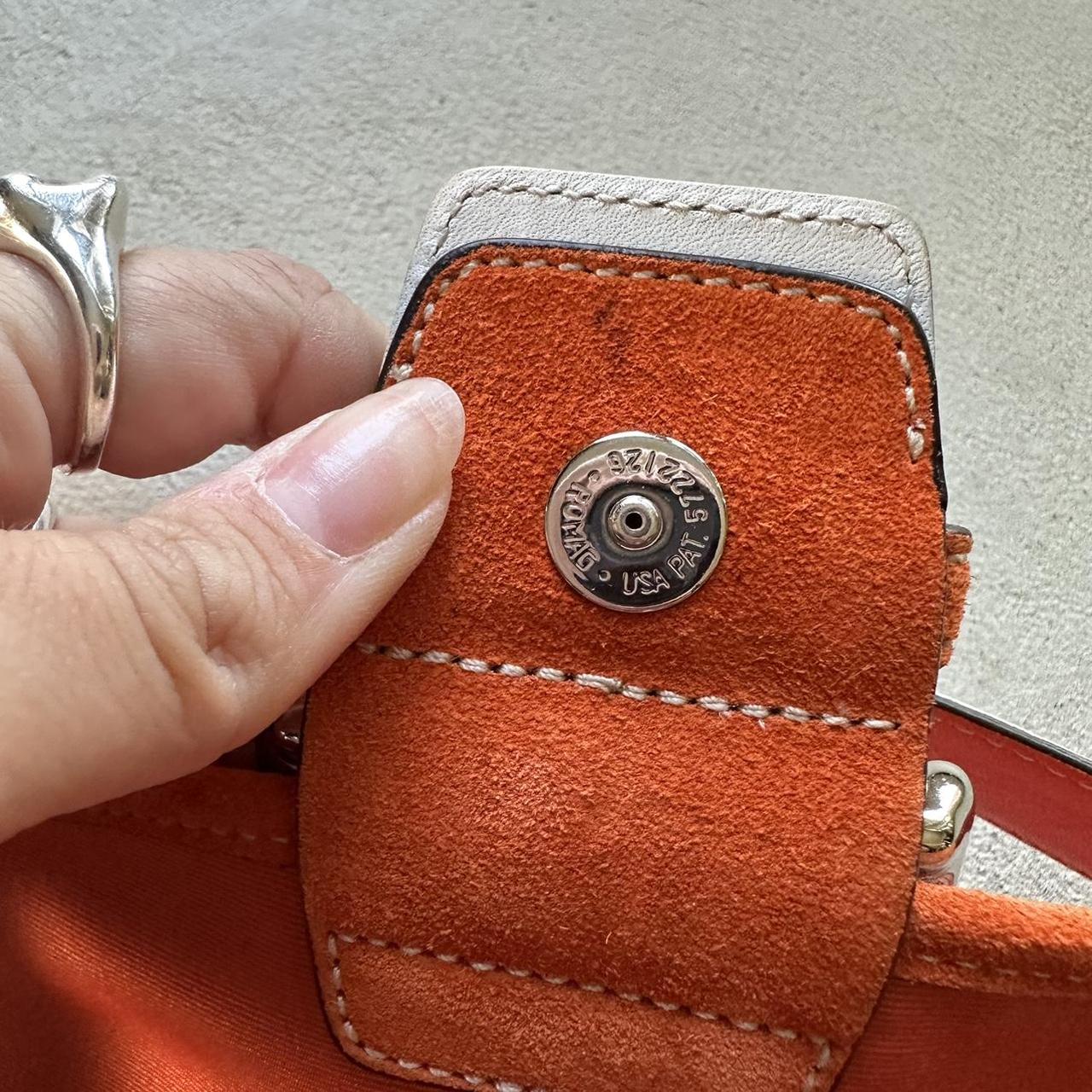 Vintage Y2K Coach Orange Mini Soho Shoulder Bag