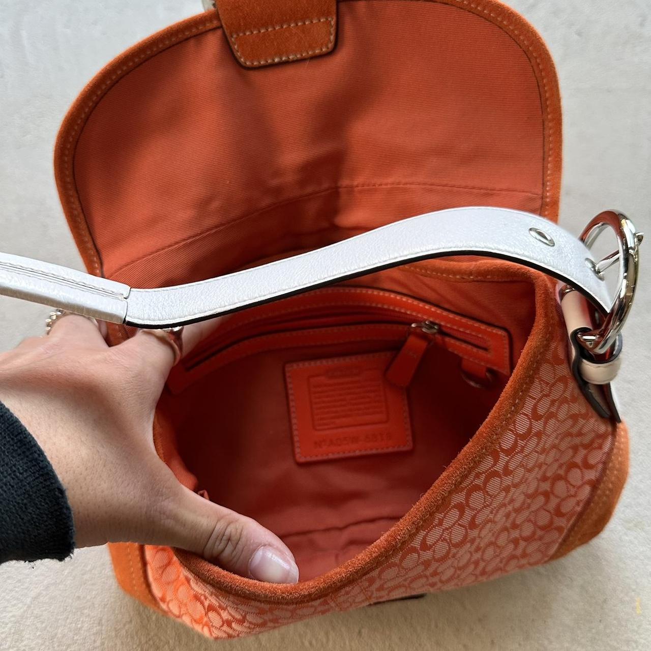 Vintage Y2K Coach Orange Mini Soho Shoulder Bag