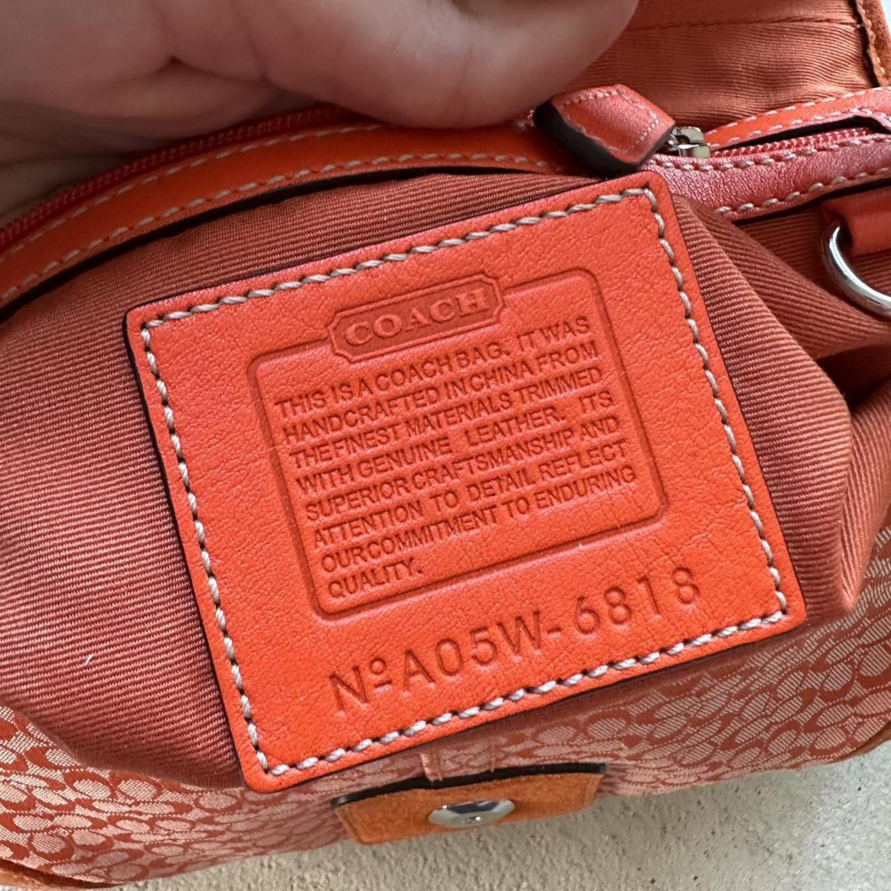 Vintage Y2K Coach Orange Mini Soho Shoulder Bag