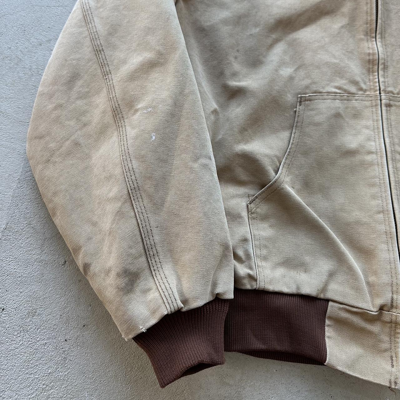 Vintage Carhartt Faded Tan Hooded Jacket - XL